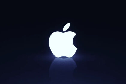 Apple software update screen with AI security theme